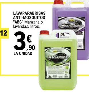 Oferta de Abc - Lavaparabrisas Anti-mosquitos por 3,9€ en E.Leclerc