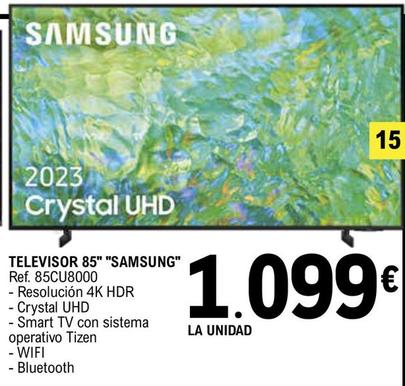 Oferta de Samsung - Televisor 85" por 1099€ en E.Leclerc