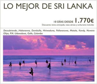 Oferta de Viajes a Sri Lanka por 1770€ en Nautalia Viajes