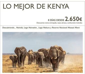 Oferta de Viajes a Kenia por 2650€ en Nautalia Viajes