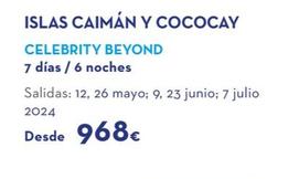 Oferta de Islas Caimán Y Cococay por 968€ en Nautalia Viajes