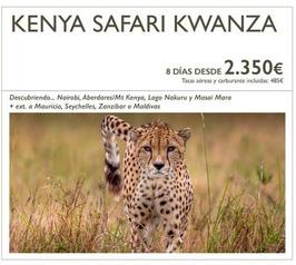 Oferta de Viajes a Kenia por 2350€ en Nautalia Viajes