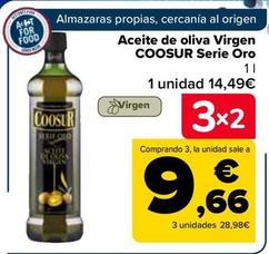 Oferta de COOSUR - Aceite de oliva Virgen Serie Oro por 14,49€ en Carrefour