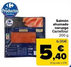 Oferta de Carrefour - Salmón ahumado noruego  por 5,4€ en Carrefour
