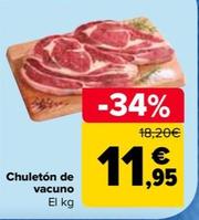 Oferta de Chuletón De Vacuno por 11,95€ en Carrefour