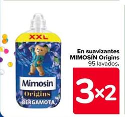Oferta de Mimosín - En suavizantes Origins  95 lavados en Carrefour