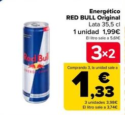 Oferta de Red Bull - Energético Original por 1,7€ en Carrefour