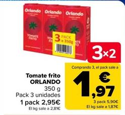 Oferta de Orlando - Tomate frito   por 2,25€ en Carrefour