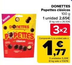 Oferta de DONETTES - Popettes Clásicos  por 2,65€ en Carrefour
