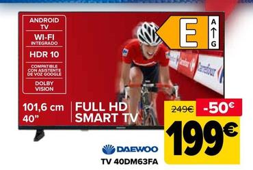 Oferta de Daewoo - TV 40DM63FA por 199€ en Carrefour
