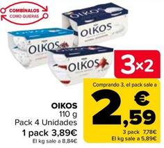 Oferta de Oikos  por 3,89€ en Carrefour
