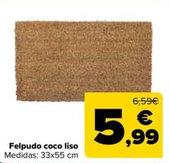 Oferta de Felpudo Coco Liso por 5,99€ en Carrefour