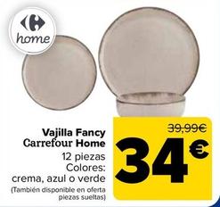 Oferta de Carrefour - Home Vajilla Fancy   por 34€ en Carrefour