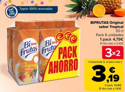 Oferta de BIFRUTAS - Original sabor Tropical por 4,79€ en Carrefour