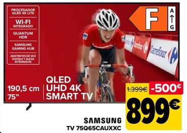 Oferta de Samsung - TV 75Q65CAUXXC por 899€ en Carrefour