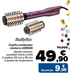 Oferta de Babyliss - Cepillo moldeador rotatorio AS950E por 49,9€ en Carrefour