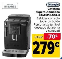 Oferta de DeLonghi - Cafetera superautomática  ECAM13123B por 279€ en Carrefour