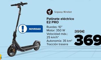 Oferta de Segway-Ninebot - Patinete eléctrico E2 PRO por 369€ en Carrefour