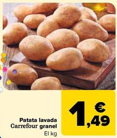 Oferta de Carrefour - Patata lavada  granel por 1,49€ en Carrefour