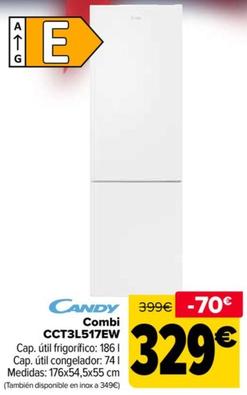 Oferta de Candy - Combi  CCT3L517EW por 329€ en Carrefour