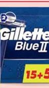 Oferta de Gillette - En TODAS las maquinillas desechables Blue II Blue 3 geles y espumas  en Carrefour