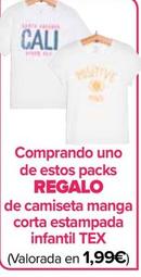 Oferta de Tex - Camiseta Manga Corta Estampada Infantil  por 1,99€ en Carrefour