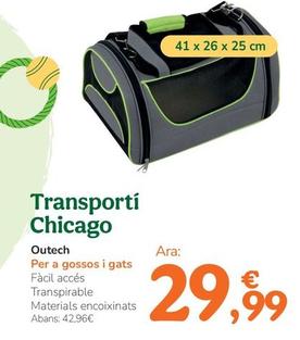 Oferta de Outech - Transportí Chicago por 29,99€ en Tiendanimal