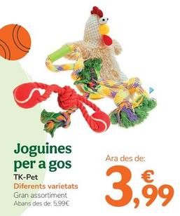 Oferta de Tk-Pet - Joguines Per A Gos por 3,99€ en Tiendanimal