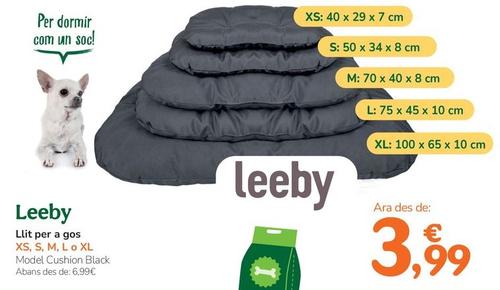 Oferta de Leeby - Llit Per A Gos por 3,99€ en Tiendanimal