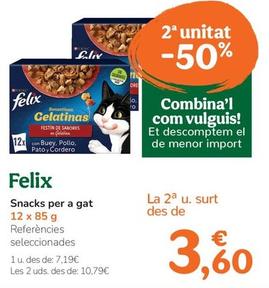 Oferta de Felix - Snacks Per A Gat por 7,19€ en Tiendanimal