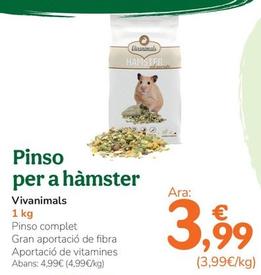 Oferta de Vivanimals - Pinso Per A Hamster por 3,99€ en Tiendanimal