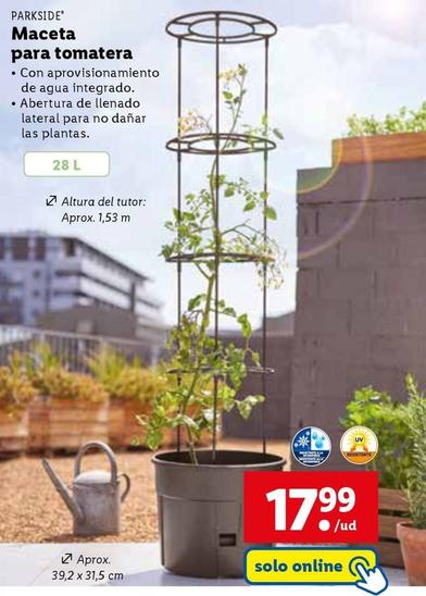 Oferta de Parkside - Maceta Para Tomatera por 17,99€ en Lidl
