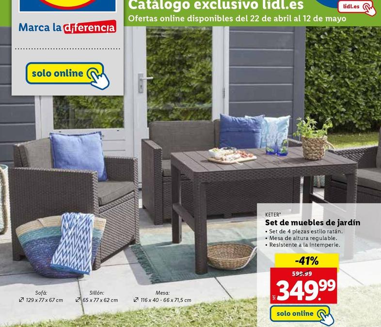 Oferta de Keter - Set De Muebles De Jardín por 349,99€ en Lidl