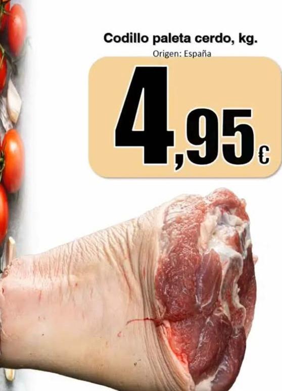 Oferta de Codillo por 4,95€ en Super Alcoop