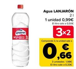 Oferta de Lanjarón - Agua por 0,99€ en Carrefour