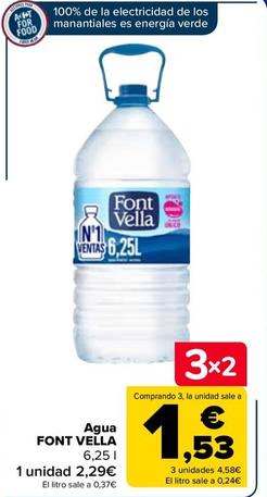 Oferta de FONT VELLA - Agua  por 2,29€ en Carrefour