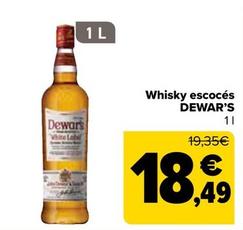 Oferta de Dewar's - Whisky escocés   por 18,49€ en Carrefour