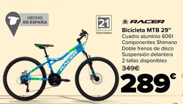 Oferta de Racer - Bicicleta MTB 29" por 289€ en Carrefour