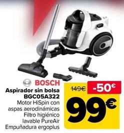 Oferta de Bosch - Aspirador sin bolsa  BGC05A322 por 99€ en Carrefour