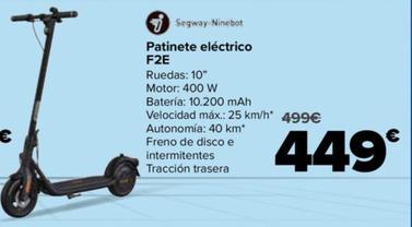 Oferta de Segway-Ninebot - Patinete eléctrico F2E por 449€ en Carrefour