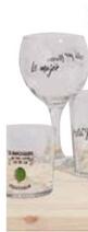 Oferta de En TODOS los vasos pinta vasos sidra y copas modelo Frases en Carrefour