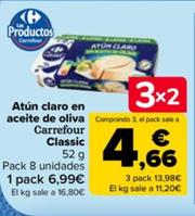 Oferta de Carrefour - Atún Claro En Aceite De Oliva Classic por 6,99€ en Carrefour