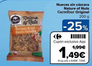 Oferta de Carrefour - Nueces sin cáscara  Nature of Nuts Original por 1,49€ en Carrefour