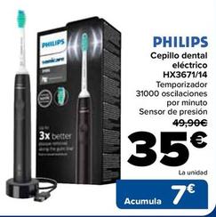 Oferta de Philips - Cepillo dental eléctrico HX367114 por 35€ en Carrefour