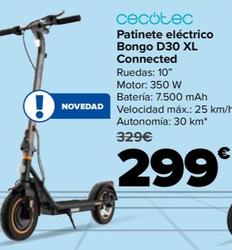 Oferta de Cecotec - Patinete eléctrico Bongo D30 XL Connected por 299€ en Carrefour