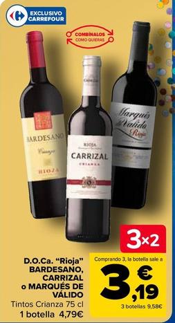 Oferta de Bardesano - D.O.Ca. ''Rioja'' por 4,79€ en Carrefour