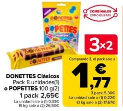 Oferta de Donettes - Clasicos O Popettes por 2,65€ en Carrefour