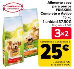 Oferta de Friskies - Alimento Seco Para Perros Completo O Active por 37,5€ en Carrefour