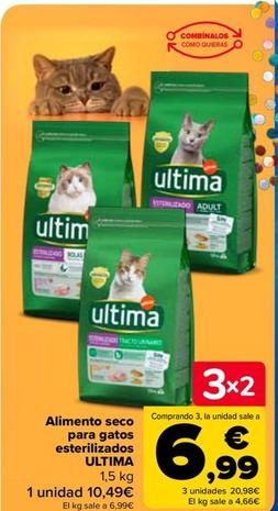 Oferta de Última - Alimento Seco Para Gatos Esterilizados por 10,49€ en Carrefour