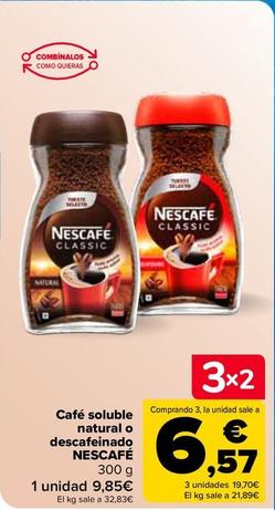 Oferta de Nescafé - Café Soluble Natural O Descafeinado por 9,85€ en Carrefour